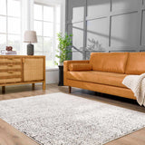 Keita Cream & Black Grid Plush Rug - Ornate Home