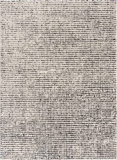 Keita Cream & Black Grid Plush Rug - Ornate Home