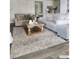 Keita Cream & Brown Area Rug - Ornate Home