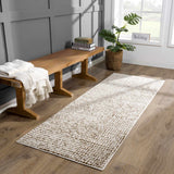 Keita Cream & Brown Area Rug - Ornate Home