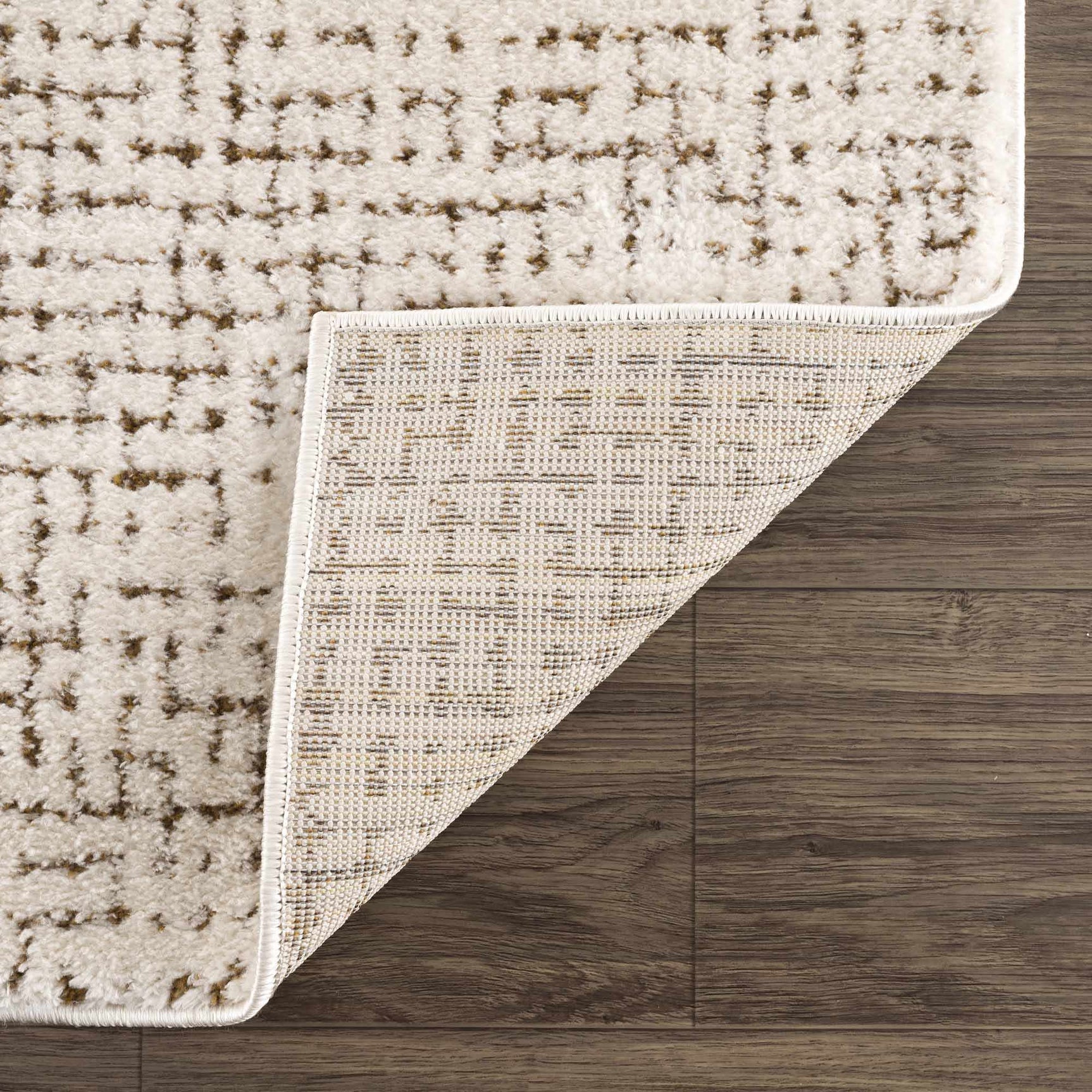 Keita Cream & Brown Area Rug - Ornate Home