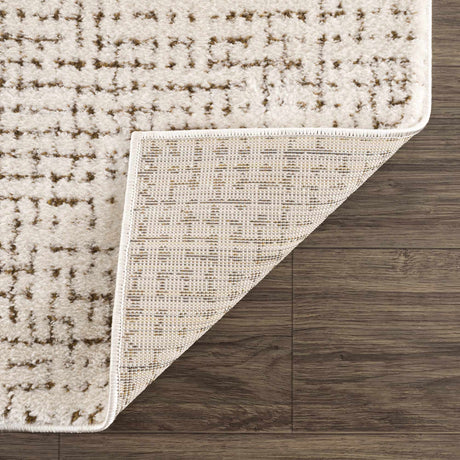 Keita Cream & Brown Area Rug - Ornate Home