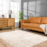 Keita Cream & Brown Area Rug - Ornate Home