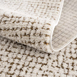 Keita Cream & Brown Area Rug - Ornate Home