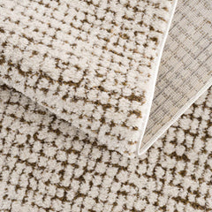 Keita Cream & Brown Area Rug - Ornate Home