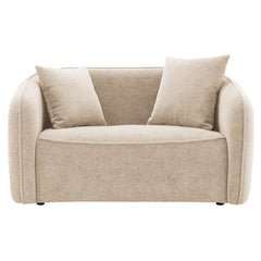 Keith Beige Chenille Loveseat w/2 Pillows - Ornate Home