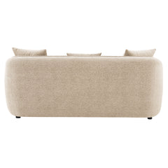 Keith Beige Chenille Sofa w/3 Pillows - Ornate Home