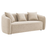 Keith Beige Chenille Sofa w/3 Pillows - Ornate Home