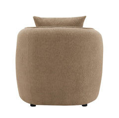 Keith Brown Chenille Chair w/Pillow - Ornate Home