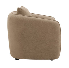 Keith Brown Chenille Chair w/Pillow - Ornate Home