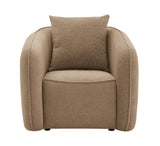 Keith Brown Chenille Chair w/Pillow - Ornate Home