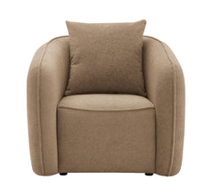 Keith Brown Chenille Chair w/Pillow - Ornate Home