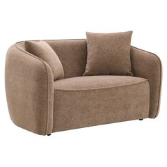 Keith Brown Chenille Loveseat w/2 Pillows - Ornate Home