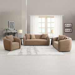 Keith Brown Chenille Sofa w/3 Pillows - Ornate Home