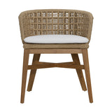 Keith Natural/Ivory Outdoor Dining Chair (Set of 2) - Ornate Home