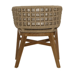 Keith Natural/Ivory Outdoor Dining Chair (Set of 2) - Ornate Home