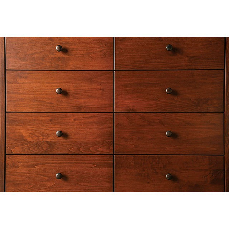 Keizer Dark Cherry 8-Drawer Chest - Ornate Home