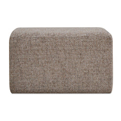 Kelce Brown Woven Checkered Ottoman - Ornate Home