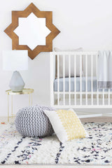 Keles Ribbed Ceramic Gray Table Lamp - Ornate Home