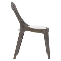 Kellan Smoked Truffle/Soft Warm Taupe Fabric Side Chair - Ornate Home