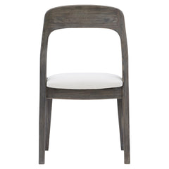 Kellan Smoked Truffle/Soft Warm Taupe Fabric Side Chair - Ornate Home