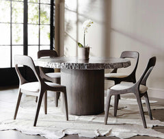 Kellan Smoked Truffle/Soft Warm Taupe Fabric Side Chair - Ornate Home