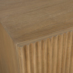 Kellem Woodtone Natural Wood 4 Door Cabinet - Ornate Home