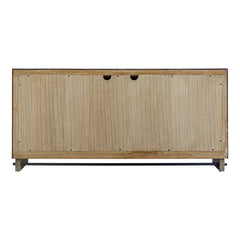 Kellem Woodtone Natural Wood 4 Door Cabinet - Ornate Home