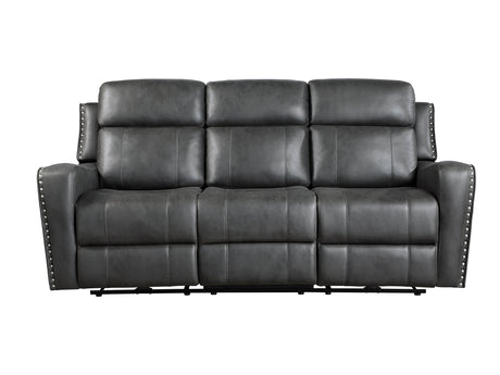 Kellen Smoky Gray Double Reclining Sofa - Ornate Home