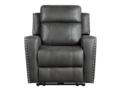 Kellen Smoky Gray Power Reclining Chair - Ornate Home