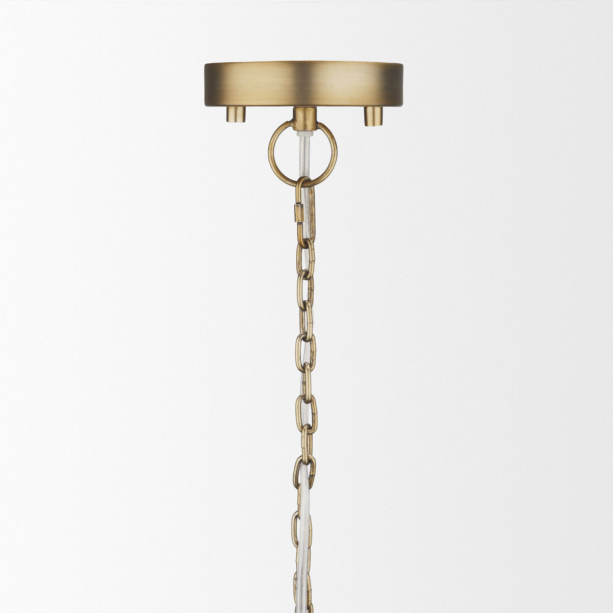 Keller Antiqued Brass Wide Metal 1-Light Pendant - Ornate Home