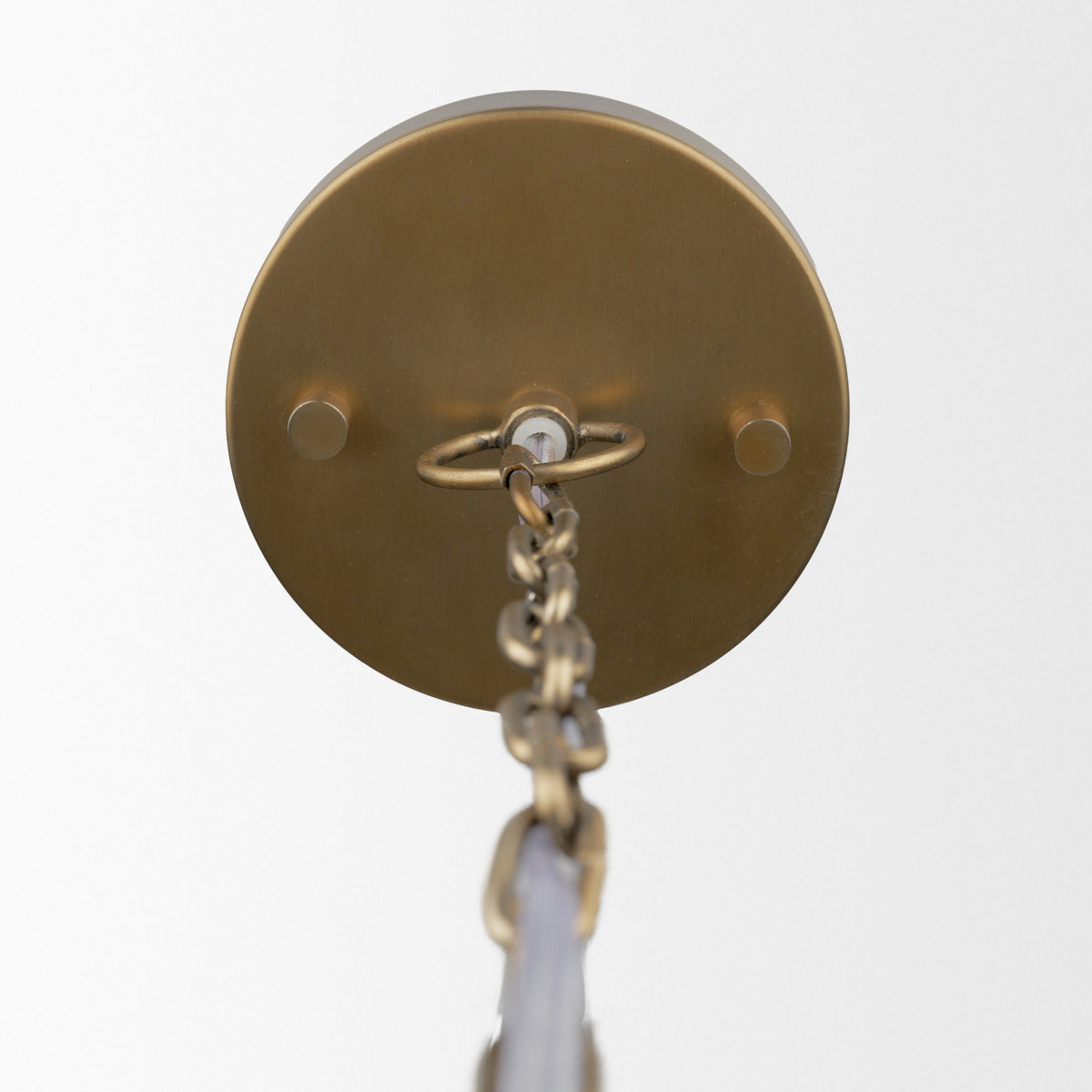 Keller Antiqued Brass Wide Metal 1-Light Pendant - Ornate Home
