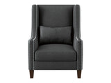 Keller Dark Gray Accent Chair - Ornate Home