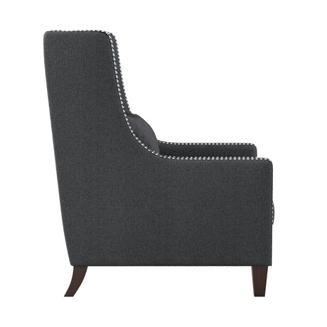 Keller Dark Gray Accent Chair - Ornate Home