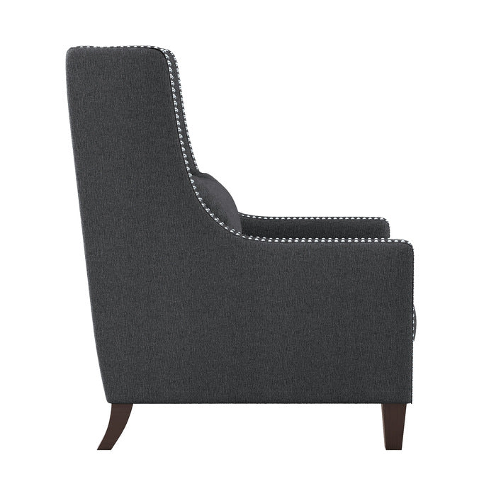 Keller Dark Gray Accent Chair - Ornate Home