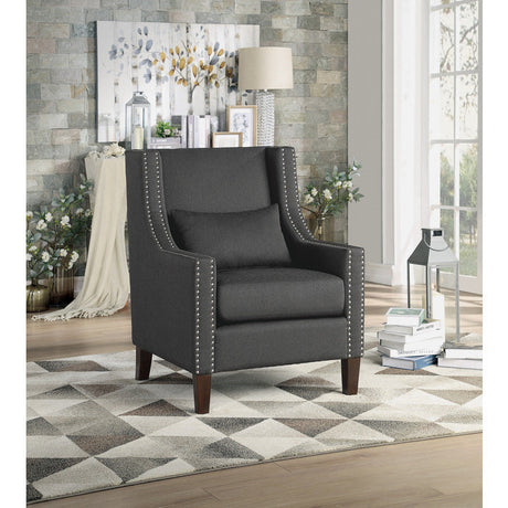 Keller Dark Gray Accent Chair - Ornate Home