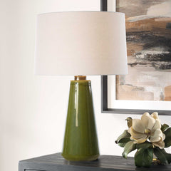 Kelley Moss Green Table Lamp - Ornate Home