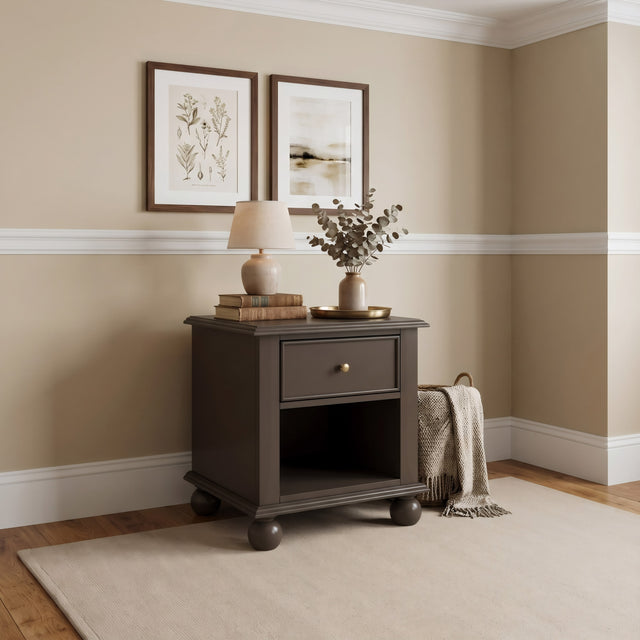 Kellie Bourbon 1-Drawer Nightstand - Ornate Home