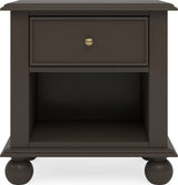 Kellie Bourbon 1-Drawer Nightstand - Ornate Home