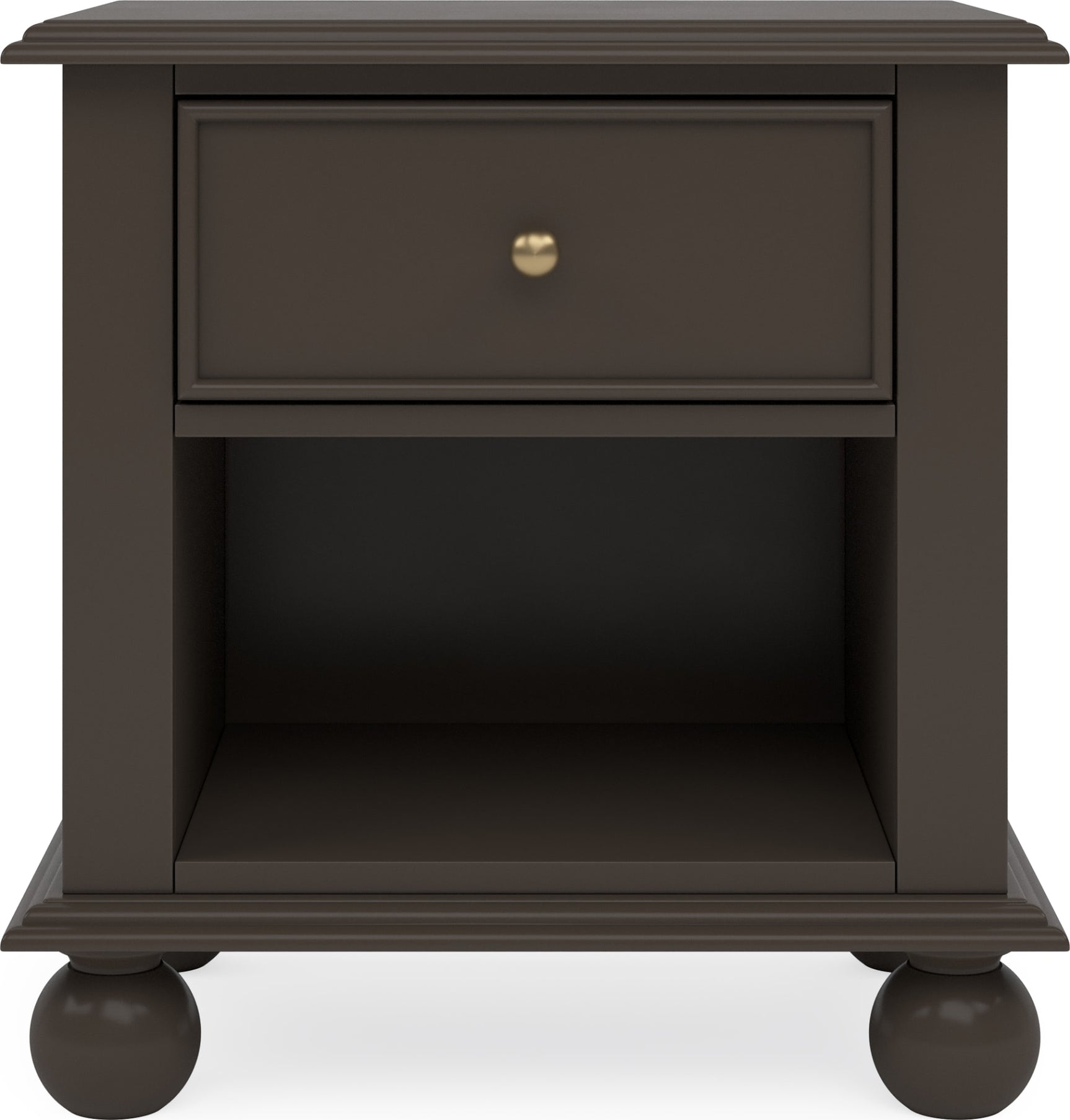 Kellie Bourbon 1-Drawer Nightstand - Ornate Home