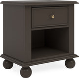 Kellie Bourbon 1-Drawer Nightstand - Ornate Home