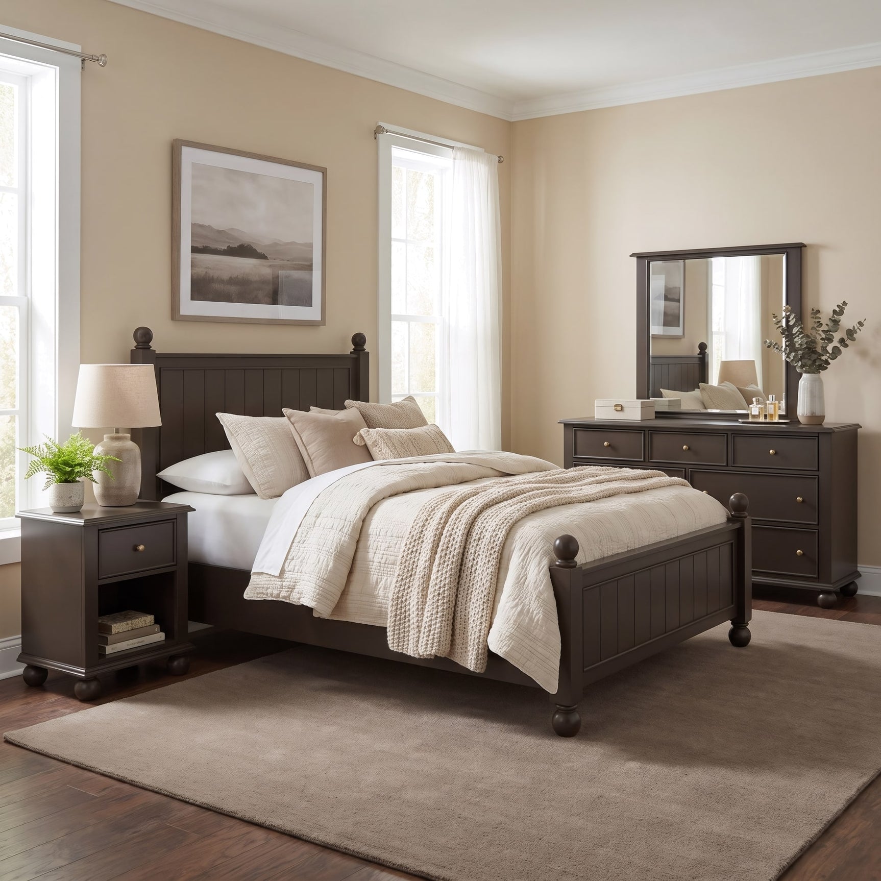 Kellie Bourbon 1-Drawer Nightstand - Ornate Home