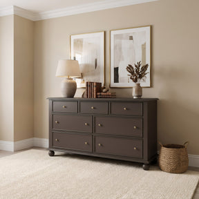 Kellie Bourbon 7-Drawer Dresser - Ornate Home