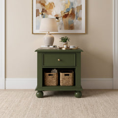 Kellie Juniper 1-Drawer Nightstand - Ornate Home