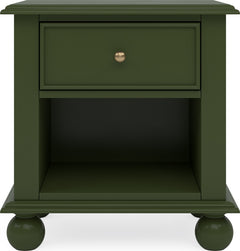 Kellie Juniper 1-Drawer Nightstand - Ornate Home