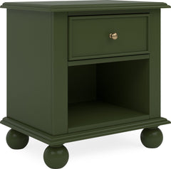 Kellie Juniper 1-Drawer Nightstand - Ornate Home
