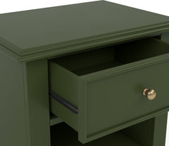 Kellie Juniper 1-Drawer Nightstand - Ornate Home