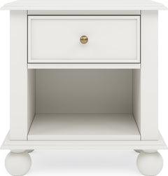 Kellie Milkstone 1-Drawer Nightstand - Ornate Home