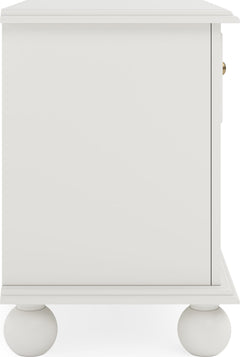 Kellie Milkstone 1-Drawer Nightstand - Ornate Home