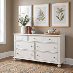 Kellie Milkstone 7-Drawer Dresser - Ornate Home